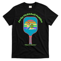 Cute Perky Pickleball Paddle with PinUp T-Shirt