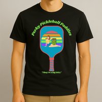 Cute Perky Pickleball Paddle with PinUp T-Shirt