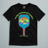 Cute Perky Pickleball Paddle with PinUp T-Shirt