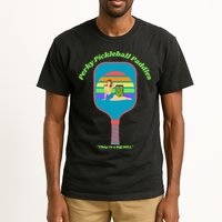 Cute Perky Pickleball Paddle with PinUp Tall T-Shirt
