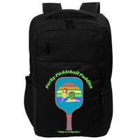 Cute Perky Pickleball Paddle with PinUp Impact Tech Backpack