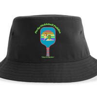 Cute Perky Pickleball Paddle with PinUp Sustainable Bucket Hat