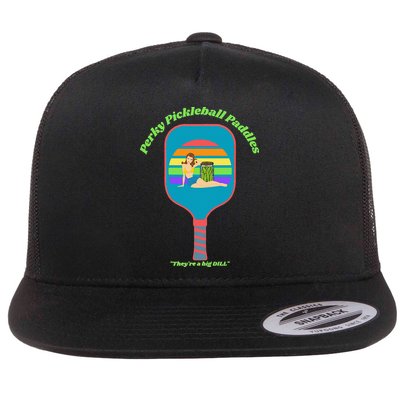 Cute Perky Pickleball Paddle with PinUp Flatbill Hat