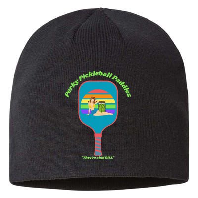 Cute Perky Pickleball Paddle with PinUp Sustainable Beanie