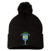 Cute Perky Pickleball Paddle with PinUp Pom Pom 12in Knit Beanie