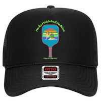 Cute Perky Pickleball Paddle with PinUp Trucker Hat