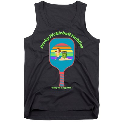 Cute Perky Pickleball Paddle with PinUp Tank Top