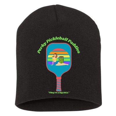 Cute Perky Pickleball Paddle with PinUp Short Acrylic Beanie