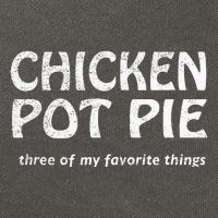 Chicken Pot Pie Three Of My Favorite Things By Yoratees Cotton Canvas Backpack