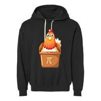 Chicken Pot Pi Day 3 14 Pie Pun Math Club Funny Geek Nerd Gift Garment-Dyed Fleece Hoodie