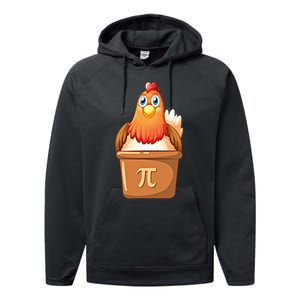 Chicken Pot Pi Day 3 14 Pie Pun Math Club Funny Geek Nerd Gift Performance Fleece Hoodie