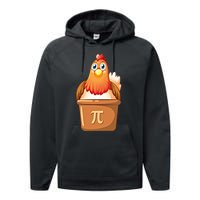 Chicken Pot Pi Day 3 14 Pie Pun Math Club Funny Geek Nerd Gift Performance Fleece Hoodie