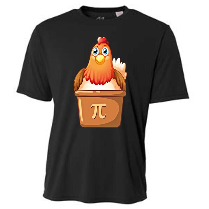 Chicken Pot Pi Day 3 14 Pie Pun Math Club Funny Geek Nerd Gift Cooling Performance Crew T-Shirt