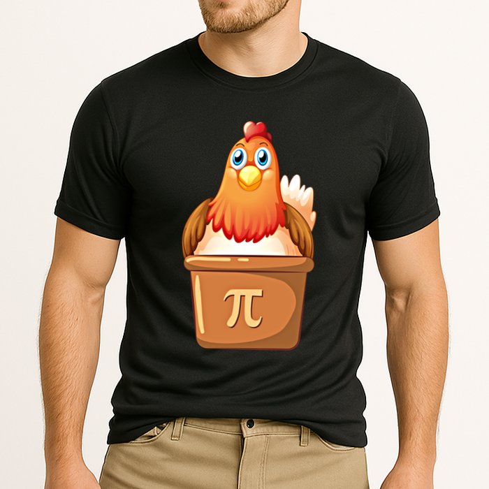 Chicken Pot Pi Day 3 14 Pie Pun Math Club Funny Geek Nerd Gift Performance Shirt