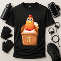 Chicken Pot Pi Day 3 14 Pie Pun Math Club Funny Geek Nerd Gift Performance Shirt