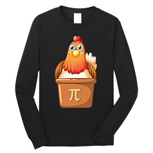 Chicken Pot Pi Day 3 14 Pie Pun Math Club Funny Geek Nerd Gift Long Sleeve Shirt