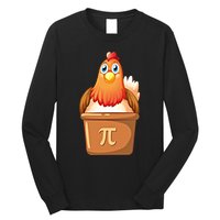 Chicken Pot Pi Day 3 14 Pie Pun Math Club Funny Geek Nerd Gift Long Sleeve Shirt