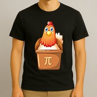Chicken Pot Pi Day 3 14 Pie Pun Math Club Funny Geek Nerd Gift T-Shirt