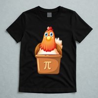 Chicken Pot Pi Day 3 14 Pie Pun Math Club Funny Geek Nerd Gift T-Shirt