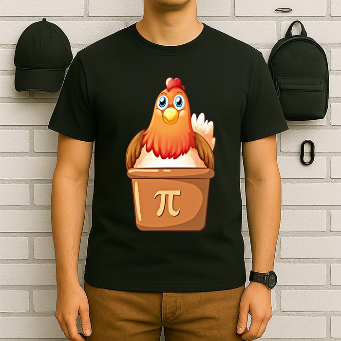 Chicken Pot Pi Day 3 14 Pie Pun Math Club Funny Geek Nerd Gift T-Shirt