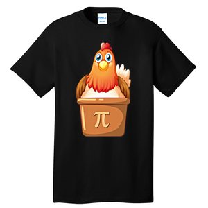 Chicken Pot Pi Day 3 14 Pie Pun Math Club Funny Geek Nerd Gift Tall T-Shirt