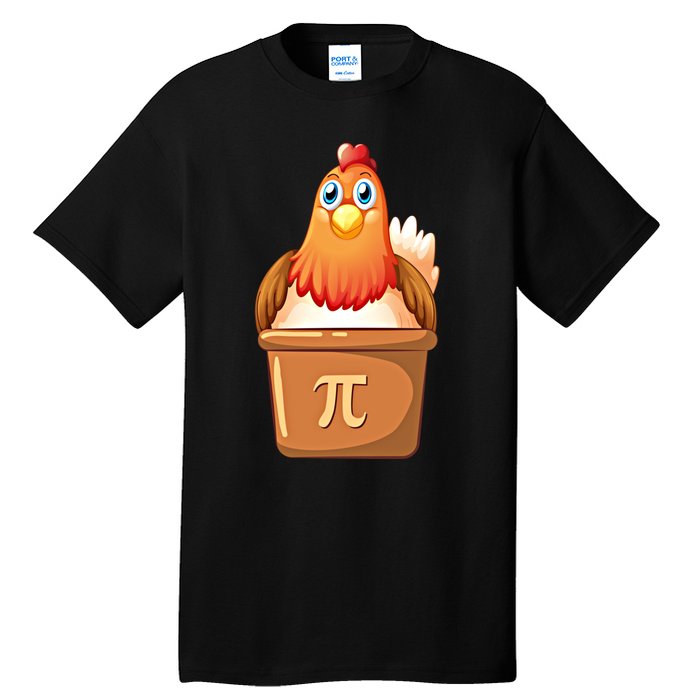 Chicken Pot Pi Day 3 14 Pie Pun Math Club Funny Geek Nerd Gift Tall T-Shirt