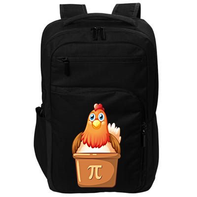 Chicken Pot Pi Day 3 14 Pie Pun Math Club Funny Geek Nerd Gift Impact Tech Backpack