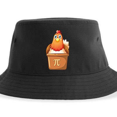 Chicken Pot Pi Day 3 14 Pie Pun Math Club Funny Geek Nerd Gift Sustainable Bucket Hat