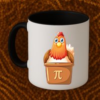 Chicken Pot Pi Day 3 14 Pie Pun Math Club Funny Geek Nerd Gift Mug