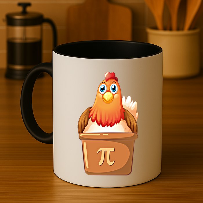 Chicken Pot Pi Day 3 14 Pie Pun Math Club Funny Geek Nerd Gift Mug