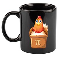Chicken Pot Pi Day 3 14 Pie Pun Math Club Funny Geek Nerd Gift 11oz C Handle Ceramic Mug