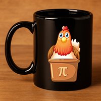 Chicken Pot Pi Day 3 14 Pie Pun Math Club Funny Geek Nerd Gift 11oz C Handle Ceramic Mug