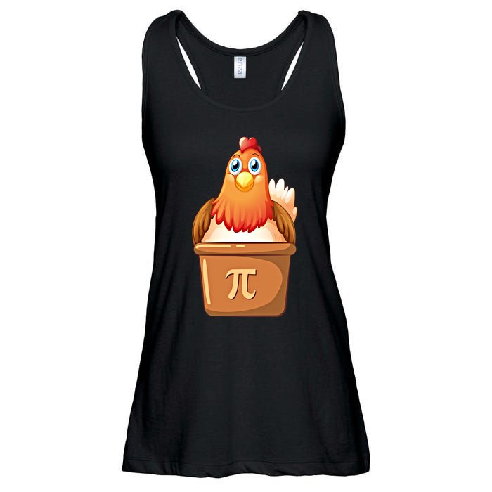 Chicken Pot Pi Day 3 14 Pie Pun Math Club Funny Geek Nerd Gift Ladies Essential Flowy Tank