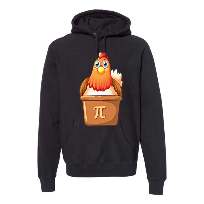 Chicken Pot Pi Day 3 14 Pie Pun Math Club Funny Geek Nerd Gift Premium Hoodie