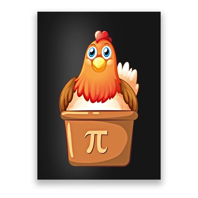 Chicken Pot Pi Day 3 14 Pie Pun Math Club Funny Geek Nerd Gift Poster