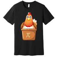 Chicken Pot Pi Day 3 14 Pie Pun Math Club Funny Geek Nerd Gift Premium T-Shirt