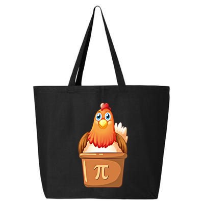 Chicken Pot Pi Day 3 14 Pie Pun Math Club Funny Geek Nerd Gift 25L Jumbo Tote