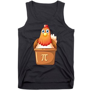 Chicken Pot Pi Day 3 14 Pie Pun Math Club Funny Geek Nerd Gift Tank Top