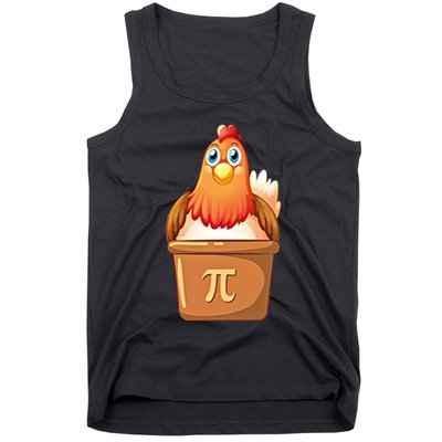 Chicken Pot Pi Day 3 14 Pie Pun Math Club Funny Geek Nerd Gift Tank Top