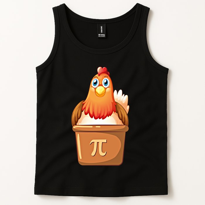 Chicken Pot Pi Day 3 14 Pie Pun Math Club Funny Geek Nerd Gift Tank Top