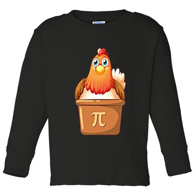 Chicken Pot Pi Day 3 14 Pie Pun Math Club Funny Geek Nerd Gift Toddler Long Sleeve Shirt