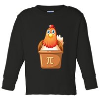 Chicken Pot Pi Day 3 14 Pie Pun Math Club Funny Geek Nerd Gift Toddler Long Sleeve Shirt