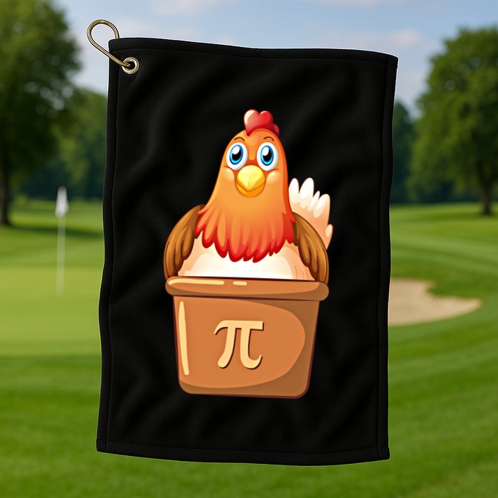 Chicken Pot Pi Day 3 14 Pie Pun Math Club Funny Geek Nerd Gift Golf Towel
