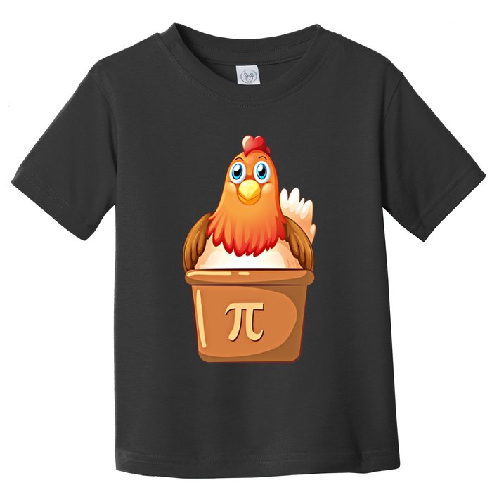 Chicken Pot Pi Day 3 14 Pie Pun Math Club Funny Geek Nerd Gift Toddler T-Shirt