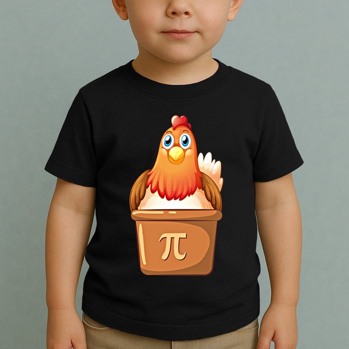 Chicken Pot Pi Day 3 14 Pie Pun Math Club Funny Geek Nerd Gift Toddler T-Shirt