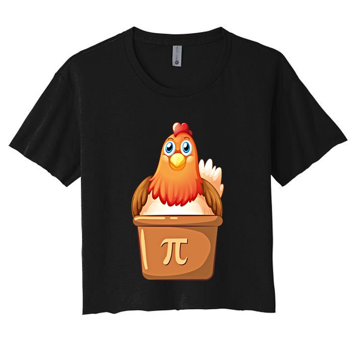 Chicken Pot Pi Day 3 14 Pie Pun Math Club Funny Geek Nerd Gift Crop Top