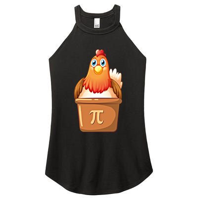 Chicken Pot Pi Day 3 14 Pie Pun Math Club Funny Geek Nerd Gift Women's Perfect Tri Rocker Tank