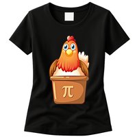Chicken Pot Pi Day 3 14 Pie Pun Math Club Funny Geek Nerd Gift Womens T-Shirt