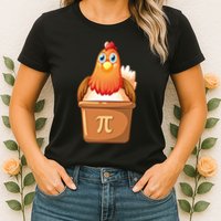 Chicken Pot Pi Day 3 14 Pie Pun Math Club Funny Geek Nerd Gift Womens T-Shirt