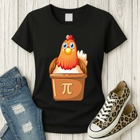 Chicken Pot Pi Day 3 14 Pie Pun Math Club Funny Geek Nerd Gift Womens T-Shirt